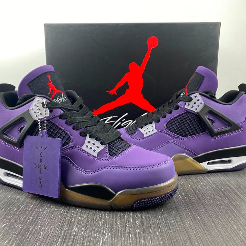 Air Jordan 4 Retro X Travis Scott Purple